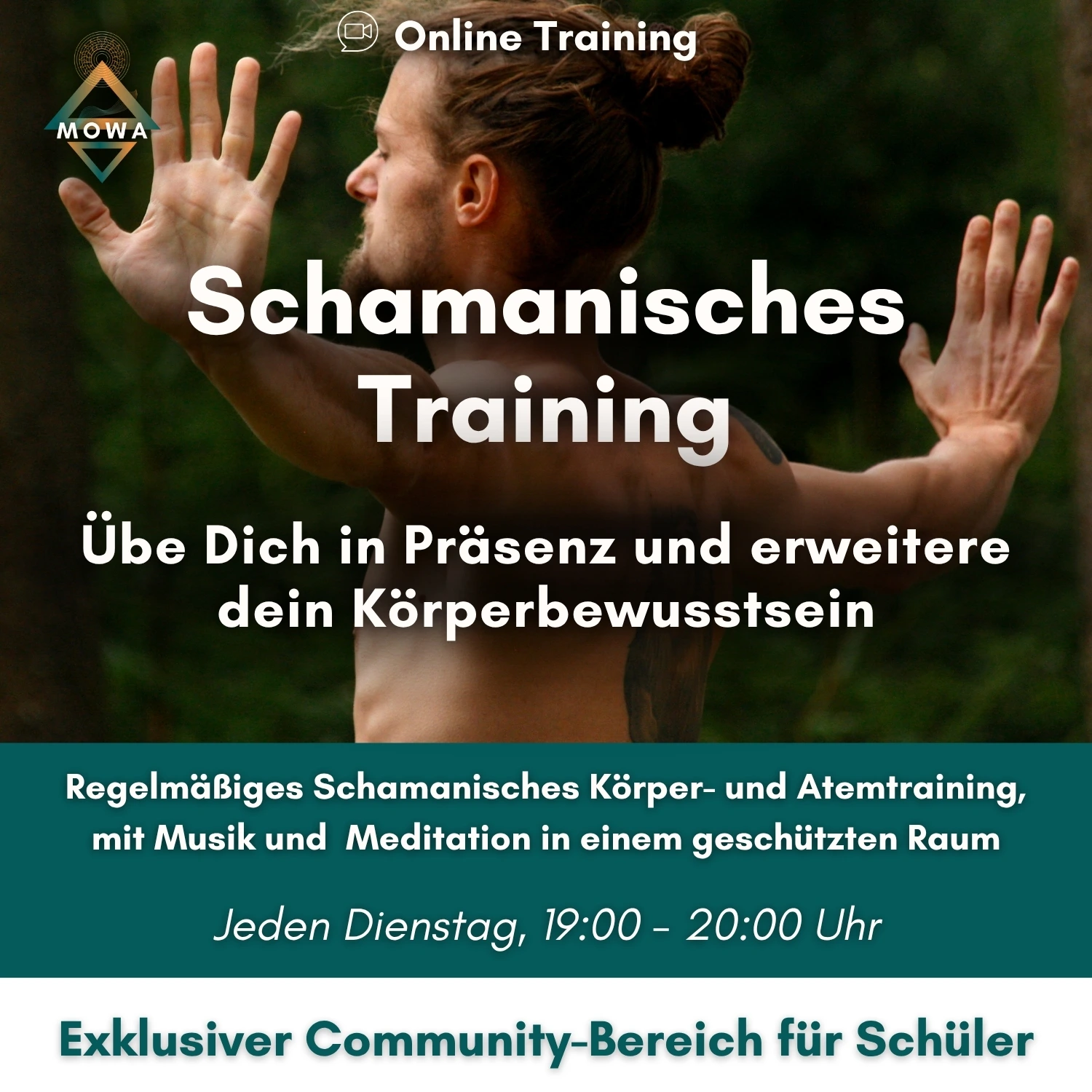 Cover Schamanisches Training mit Moritz Waldner - übe dich in Präsenz und erweitere dein Körperbewusstsein